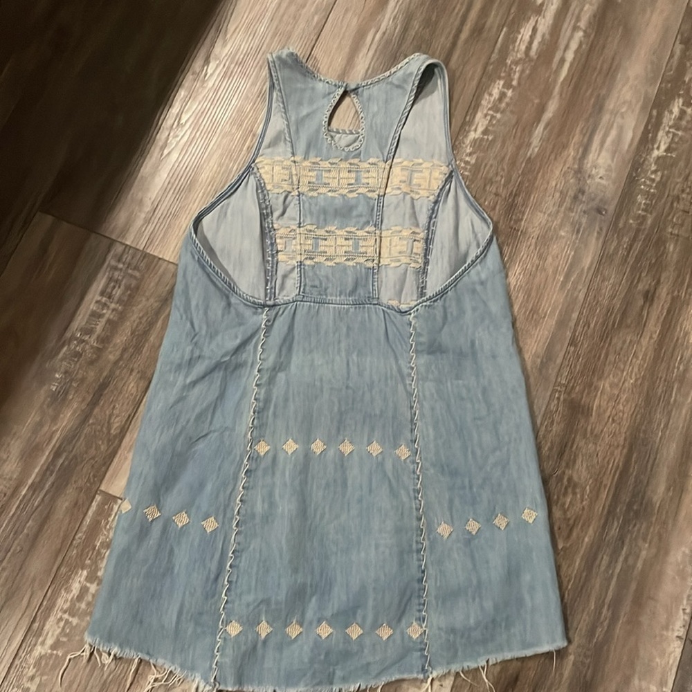 Free People Aztec chambray festival dress medium - Picture 7 of 10